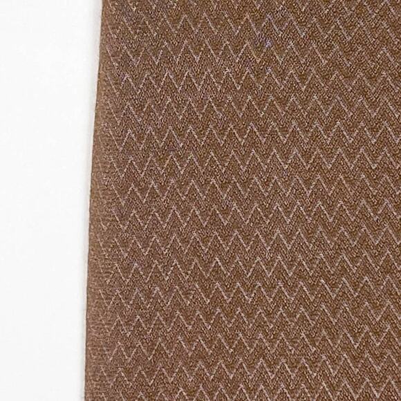 Vintage Y2K Parallel Brown & Pink Chevron Pencil Skirt - Picture 4 of 7